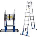 2,80 Meter ALDORR Home - Telescopic folding ladder