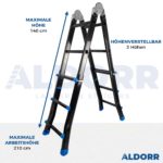 4×3 ALDORR Professional – Multiladder 2,80 M