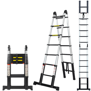 Tips on how to set up and use a telescopic folding ladder safely