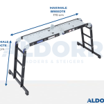 4×3 ALDORR Professional – Multi Purpose Ladder with platform – 3,5 Meter