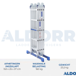 4x5 ALDORR Home - Multi Purpose Ladder without platform - 5,7 Meter