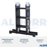 4×4 ALDORR Professional – Multi Purpose Ladder with platform – 4,7 Meter