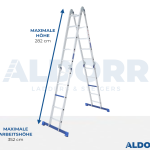 4x5 ALDORR Home - Multi Purpose Ladder without platform - 5,7 Meter