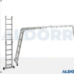 4x5 ALDORR Home - Multi Purpose Ladder with platform - 5,7 Meter