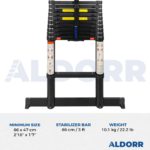 Telescopic ladder 10.5 ft (3,20 m) – ALDORR Professional
