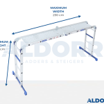 4x4 ALDORR Home - Multi Purpose Ladder with platform - 4,7 Meter