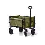 Folding Trolley – XL – Foldable – 100L – Green - Includes Camping Chair