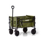 Folding Trolley – XL – Foldable – 100L – Green - Includes Camping Chair