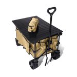 Folding Trolley – XL – Foldable – 200L – Beige