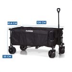 Folding Trolley - XXL - 300L - Foldable - Black