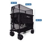 Folding Trolley - XXL - Foldable - 400L - Black