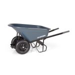 ALDORR Wheelbarrow - 230 Liters - Poly - 2 Pneumatic Tires