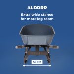 ALDORR Wheelbarrow - 170 Liters - Poly - 1 Puncture-proof tire