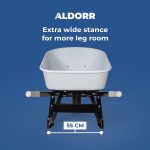 ALDORR Wheelbarrow - 170 Liters - Steel - 1 Puncture-proof tire