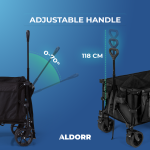 Folding Trolley - XXL - 300L - Foldable - Black