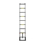 Telescopic ladder 8.5 ft (2,60 m) with telescopic stabiliser bar – ALDORR Professional