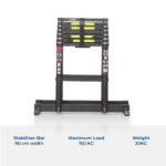 1,80 + 2,40 Meter ALDORR Professional - Telescopic folding ladder