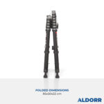 1,80 + 2,40 Meter ALDORR Professional - Telescopic folding ladder