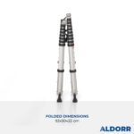 2,40 + 3,00 Meter ALDORR Home - Telescopic folding ladder