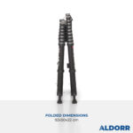 2,40 + 3,00 Meter ALDORR Professional - Telescopic folding ladder