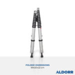 3,00 + 3,60 Meter ALDORR Home - Telescopic folding ladder