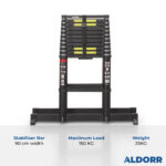3,00 + 3,60 Meter ALDORR Professional - Telescopic folding ladder