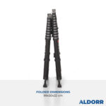3,00 + 3,60 Meter ALDORR Professional - Telescopic folding ladder