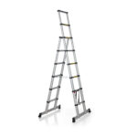 1,80 + 2,40 Meter ALDORR Home - Telescopic folding ladder