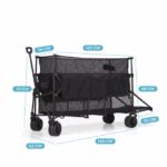 Folding Trolley – XXL – Foldable – 600L – Black