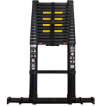 Telescopic ladder 14.5 ft (4,40 m) with telescopic stabiliser bar – ALDORR Professional